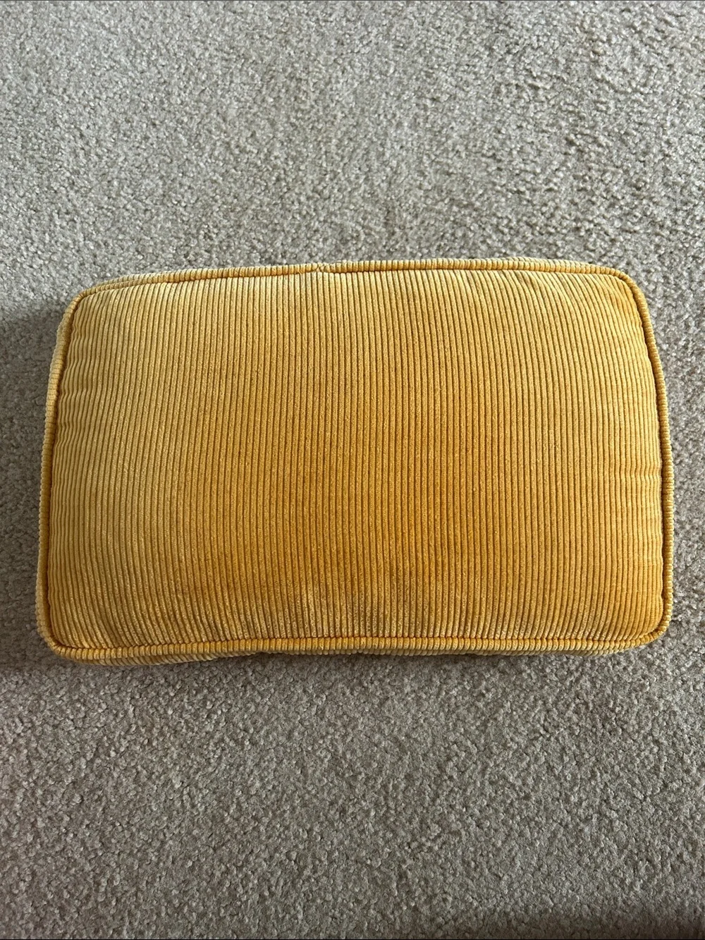 Vintage Handcrafted Cream /Peach /Deep Mustard Embroidered Pillow